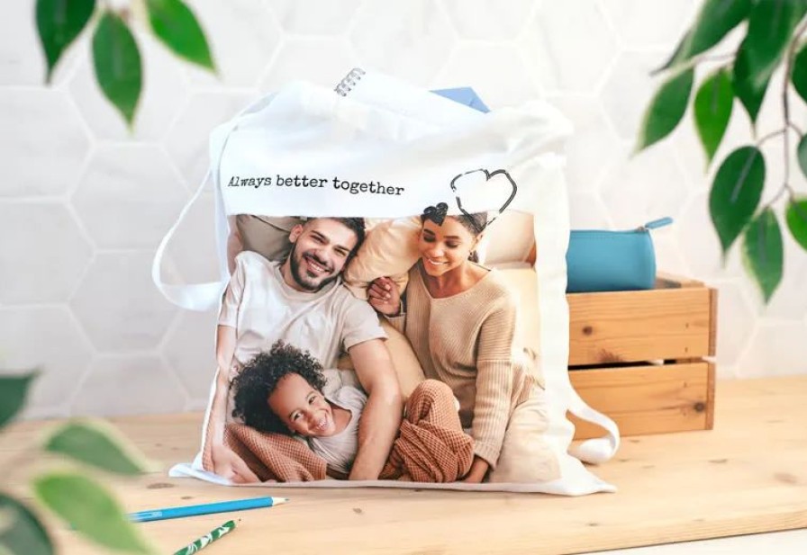 Geschenken Smartphoto Textiel En Kledij | Laat Je Tote Bag Bedrukken Met Je Leukste Foto'S En Tekst