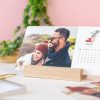 Geschenken Smartphoto Woondecoratie | Bureaukalender In Houten Staander