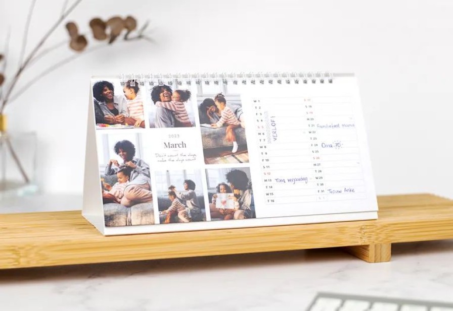 Geschenken Smartphoto Woondecoratie | Bureaukalender Met Spiraalbinding