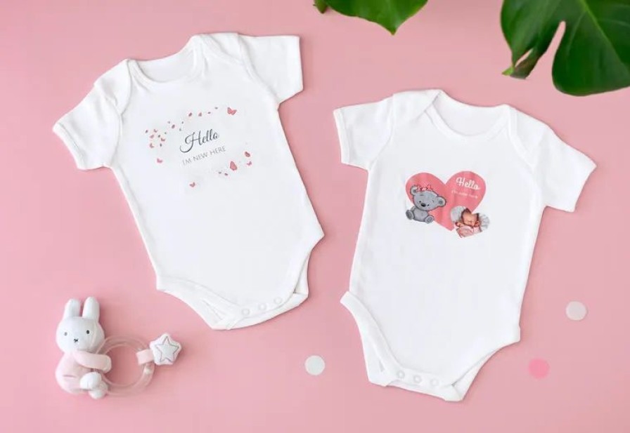 Geschenken Smartphoto Textiel En Kledij | Laat Een Romper Bedrukken Met De Naam En Foto Van Je Baby!