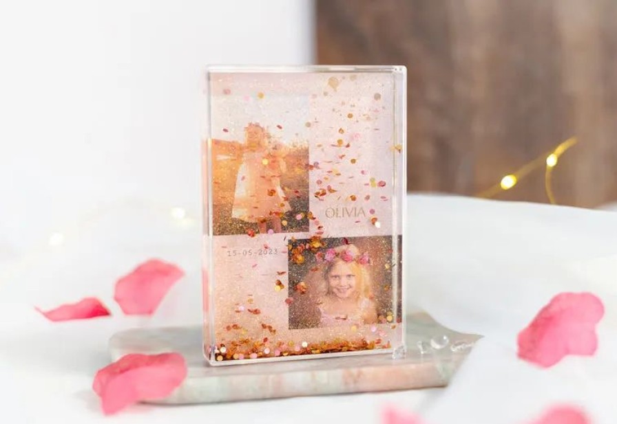 Geschenken Smartphoto Woondecoratie | Glitter, Hartjes Of Sneeuw Fotoblok